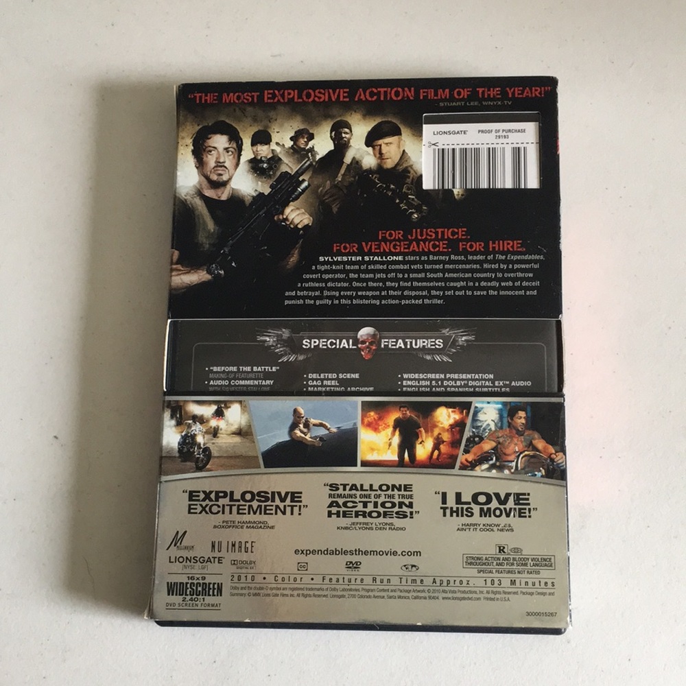 Expendables dvd action 2010 rated R - Picture 2 of 7